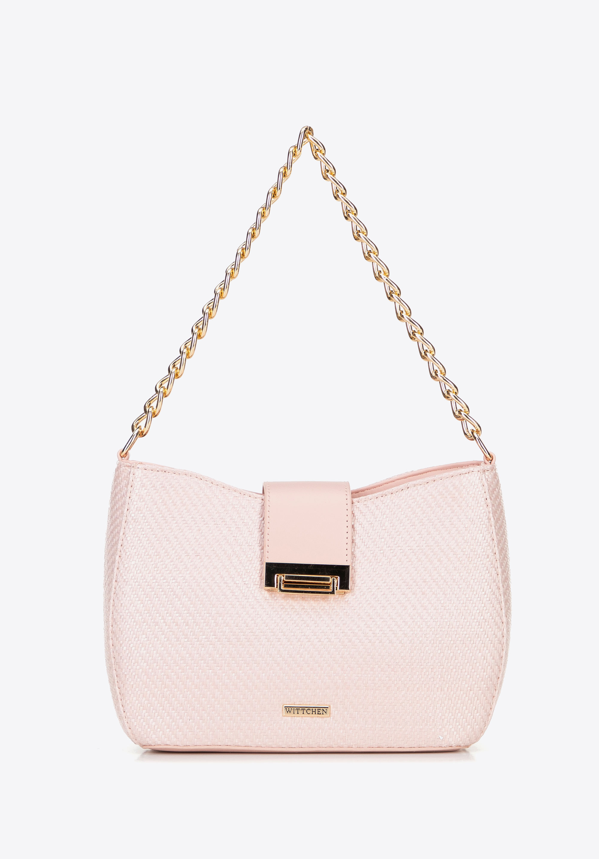 Női szőtt crossbody táska, rózsaszín, 100-4Y-415-P, Fénykép 1