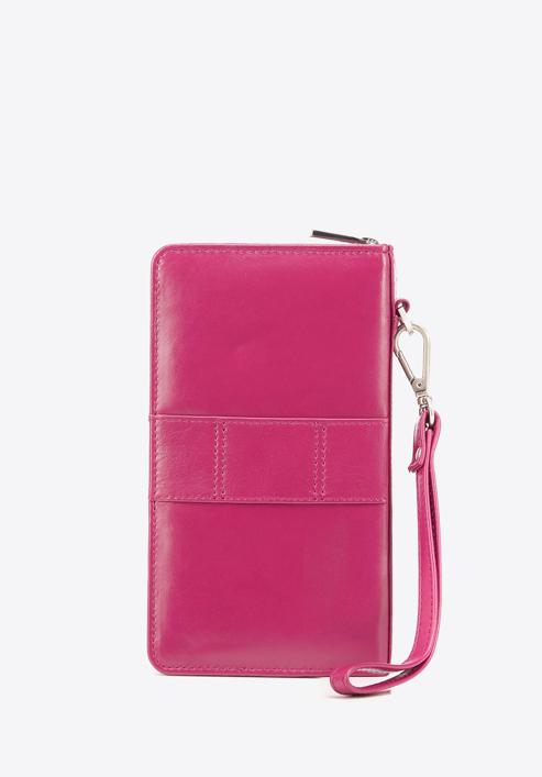 Női bőr pénztárca telefon zsebbel, rózsaszín, 26-2-444-3, Fénykép 6