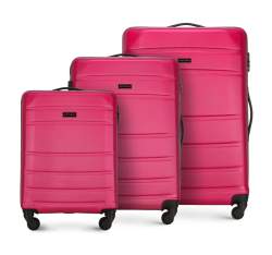 ABS Bőröndkészlet, rózsaszín, 56-3A-65S-34, Fénykép 1