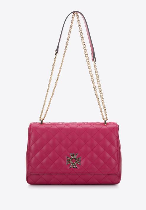 Steppelt bőr táska lánccal, rózsaszín, 97-4E-608-P, Fénykép 2