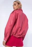 Dámská bunda z ekologické kůže s velkými kapsami, růžová, 97-9P-105-0-2XL, Obrázek 19