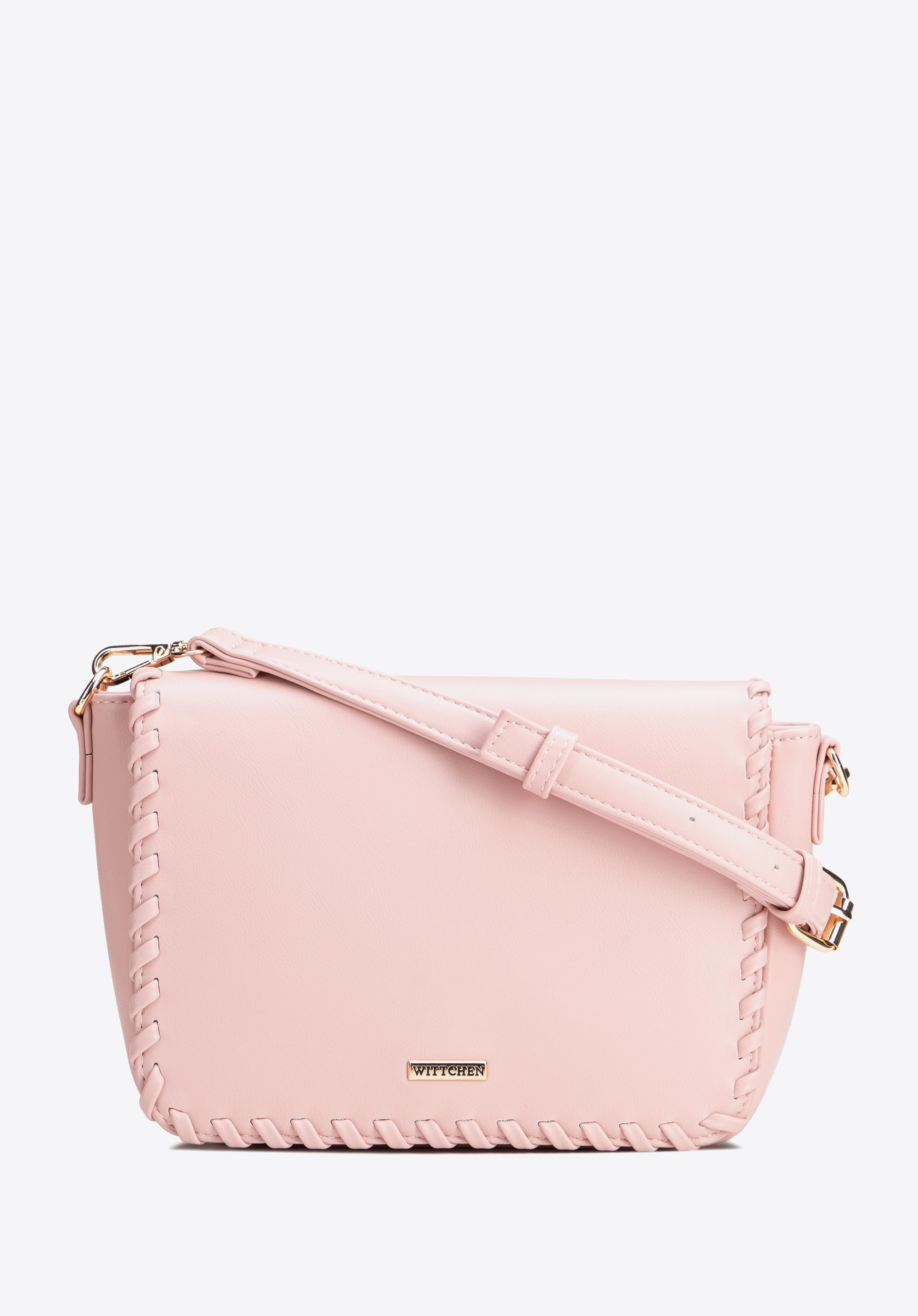 Dámská crossbody kabelka s klopou, růžová, 100-4Y-235-P, Obrázek 1