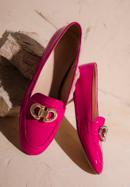 Dámské lakované boty s ozdobnou sponou, růžová, 98-D-106-1-37, Obrázek 30
