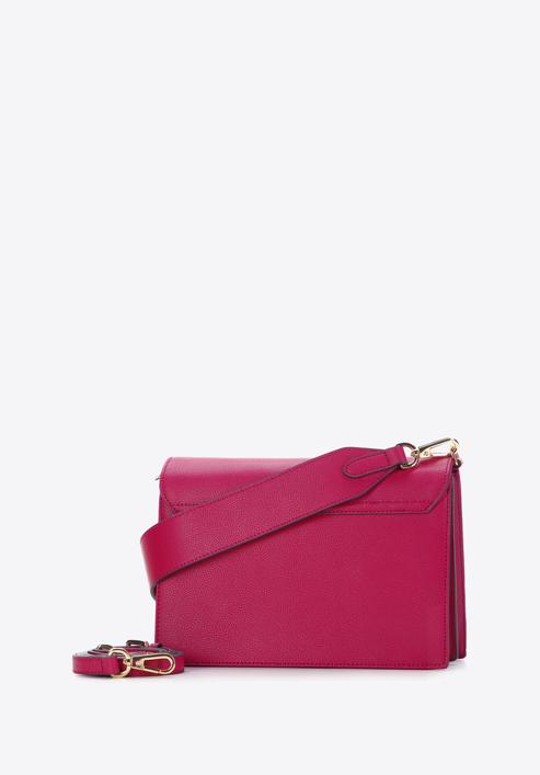 Klasická dámská dvoukomorová kožená kabelka, růžová, 97-4E-631-P, Obrázek 2