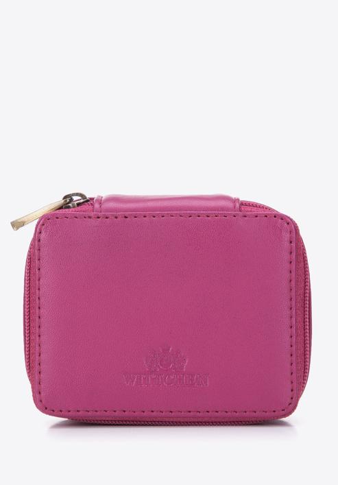 Kožená mini kosmetická taška, růžová, 98-2-003-N, Obrázek 1