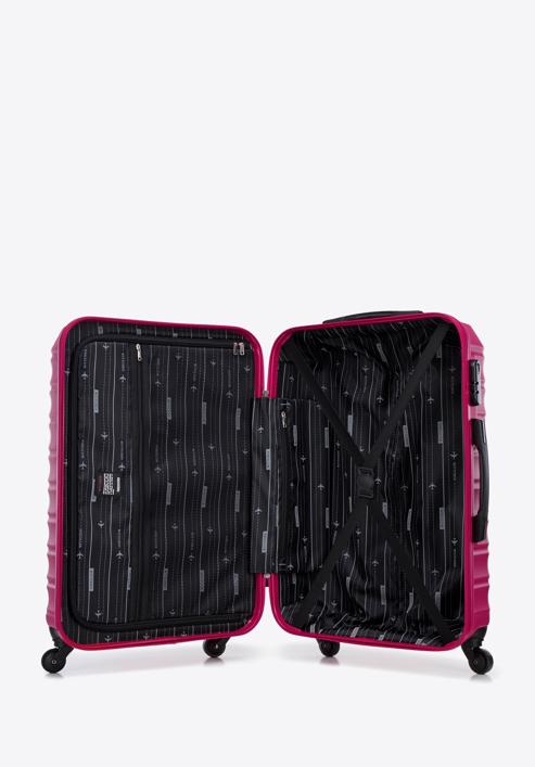 Střední kufr s visačkou, růžová, 56-3A-312-34Z, Obrázek 6