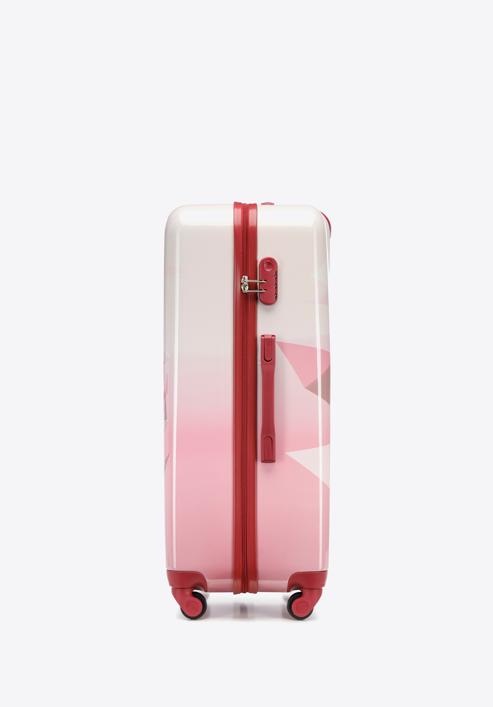 Velký kufr z ABS-u a potiskem, růžová, 56-3A-643-55, Obrázek 2