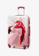 Velký kufr z ABS-u a potiskem, růžová, 56-3A-643-55, Obrázek 4