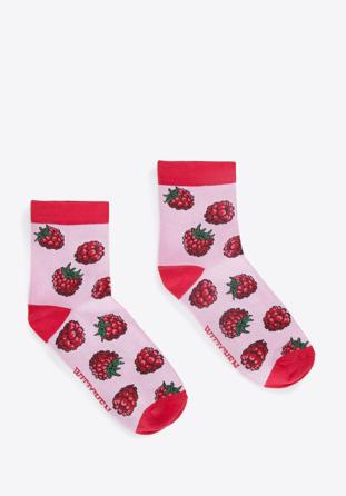 Dámské ponožky, růžovo - červená, 94-SD-003-X1-35/37, Obrázek 1