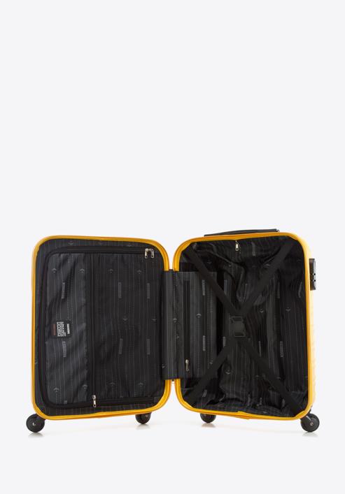 ABS bordázott kabin bőrönd, sárga, 56-3A-311-86, Fénykép 5