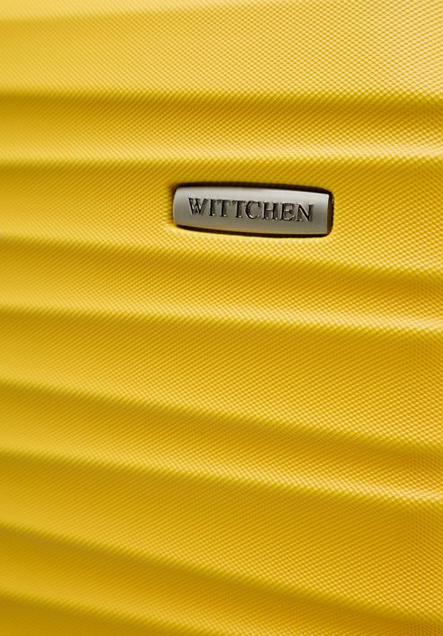 ABS bordázott kabin bőrönd, sárga, 56-3A-311-86, Fénykép 7