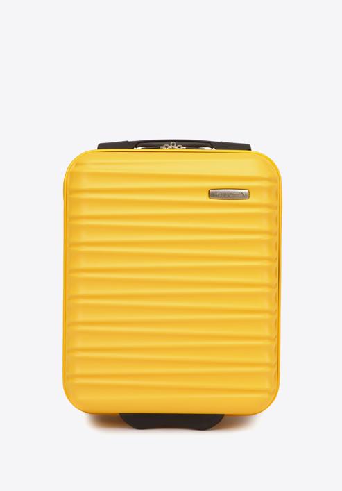 ABS bordázott kézipoggyász bőrönd, sárga, 56-3A-315-31, Fénykép 1