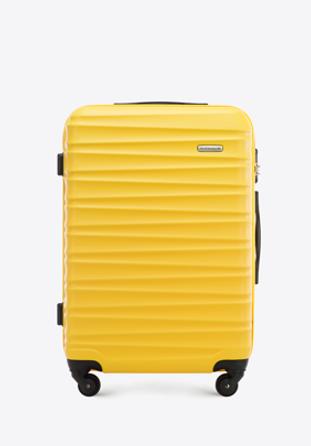 ABS bordázott Közepes bőrönd, sárga, 56-3A-312-50, Fénykép 1
