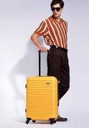 ABS bordázott Közepes bőrönd, sárga, 56-3A-312-35, Fénykép 15