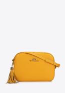 Bőr crossbody táska, sárga, 29-4E-014-G, Fénykép 1