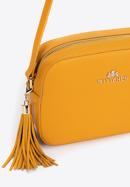Bőr crossbody táska, sárga, 29-4E-014-6, Fénykép 4