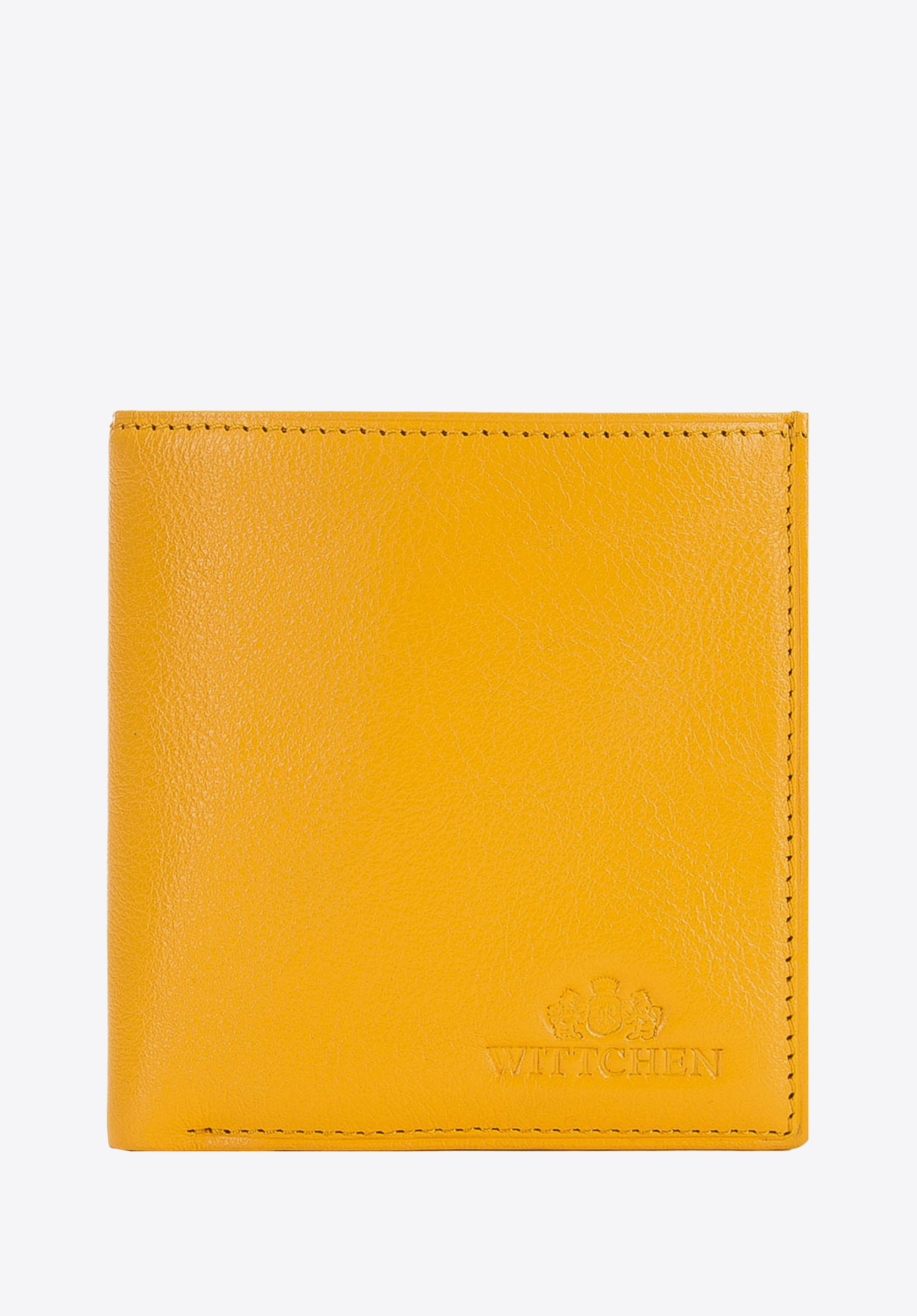 Kisméretű női bőr pénztárca, sárga, 21-1-065-L10, Fénykép 1