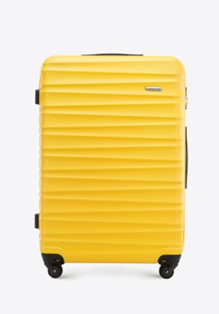 ABS bordázott nagy bőrönd, sárga, 56-3A-313-50, Fénykép 1