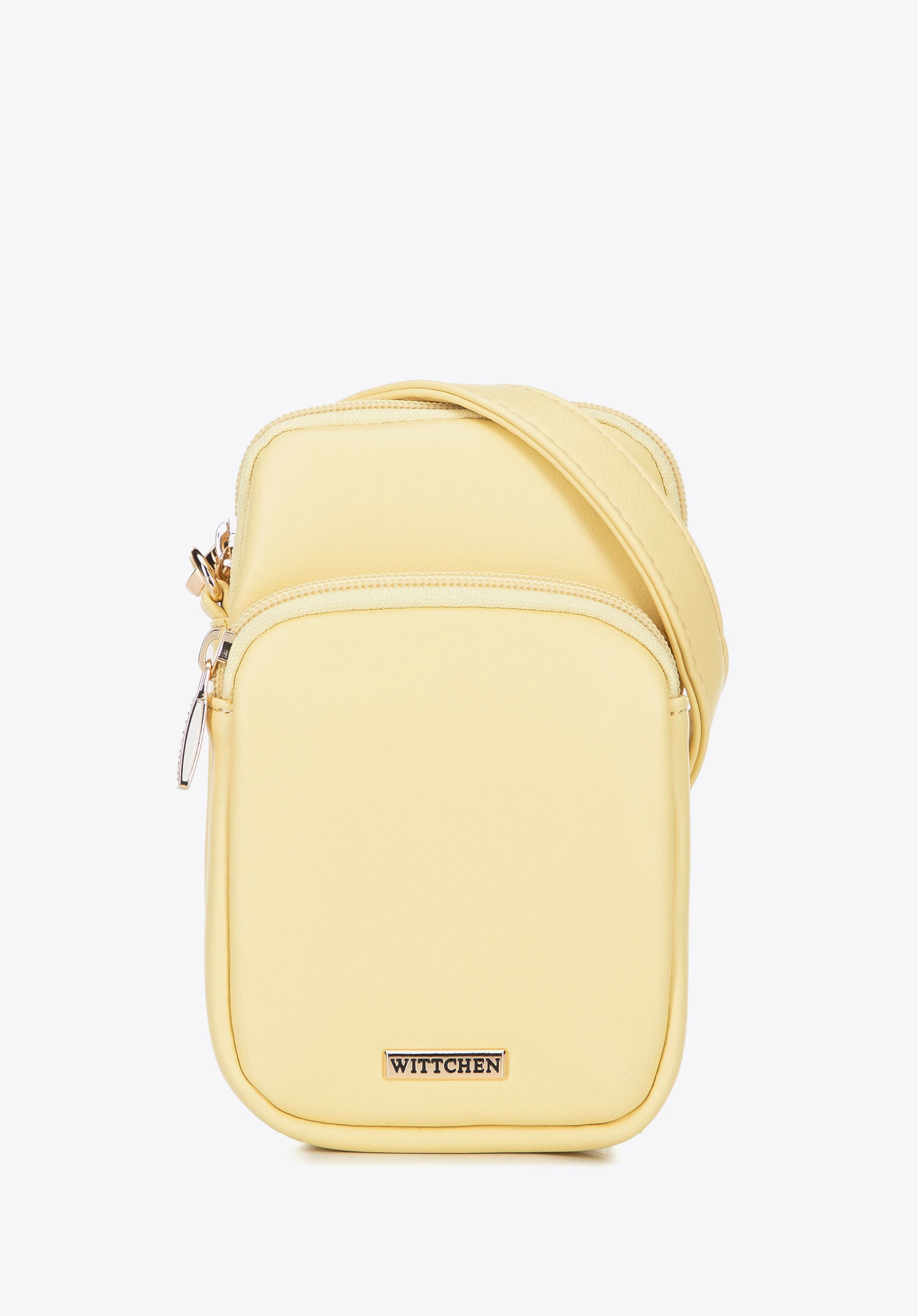 Női ökobőr mini crossbody táska, sárga, 100-2Y-236-Y, Fénykép 1
