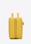 Női műbőr kozmetikai virágmintás táska, sárga, 98-4Y-211-X2, Fénykép 3