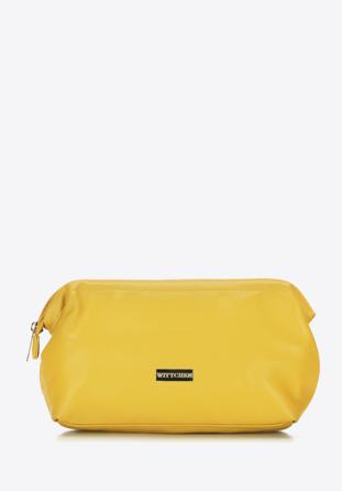 Női nagy öko-bőr kozmetikai táska, sárga, 89-3P-202-Y, Fénykép 1