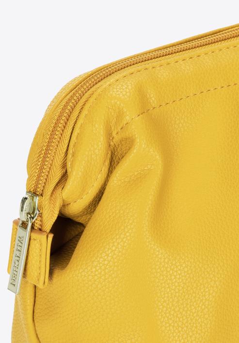 Női nagy öko-bőr kozmetikai táska, sárga, 89-3P-202-Y, Fénykép 4