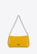 Női ökobőr bagett táska láncos pánttal, sárga, 93-4Y-420-05, Fénykép 2