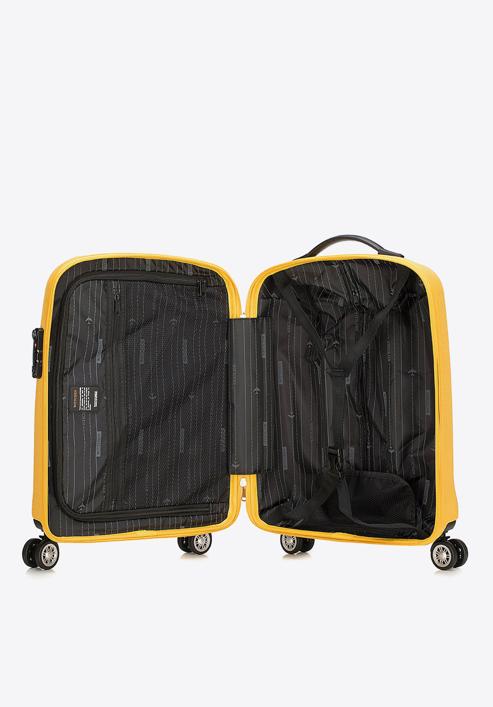 Polikarbonát kabin bőrönd, sárga, 56-3P-571-90, Fénykép 5