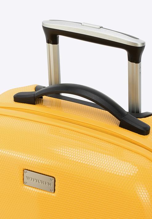 Polikarbonát kabin bőrönd, sárga, 56-3P-571-90, Fénykép 7