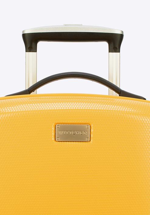 Polikarbonát kabin bőrönd, sárga, 56-3P-571-90, Fénykép 8