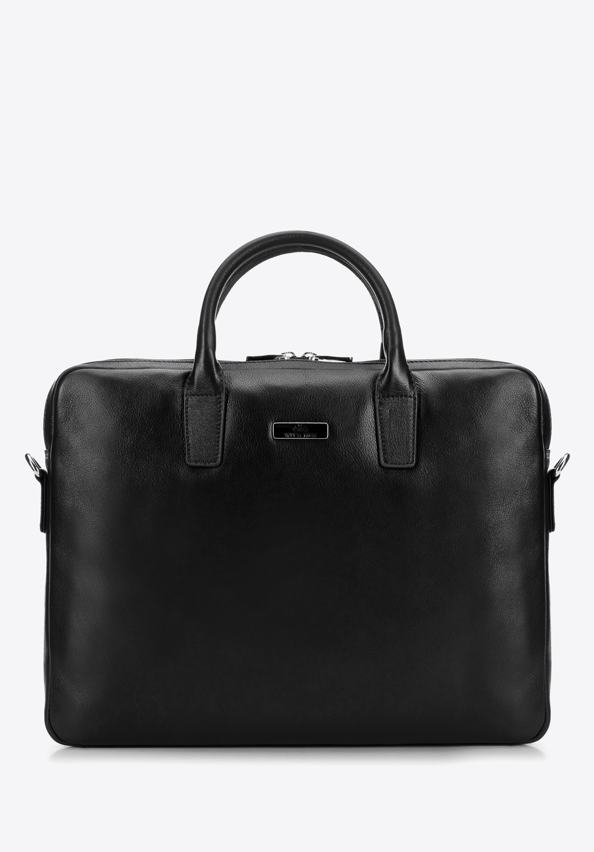 Herren-Laptoptasche 11''''/12'''' aus Leder, schwarz, 98-3U-901-1, Bild 1