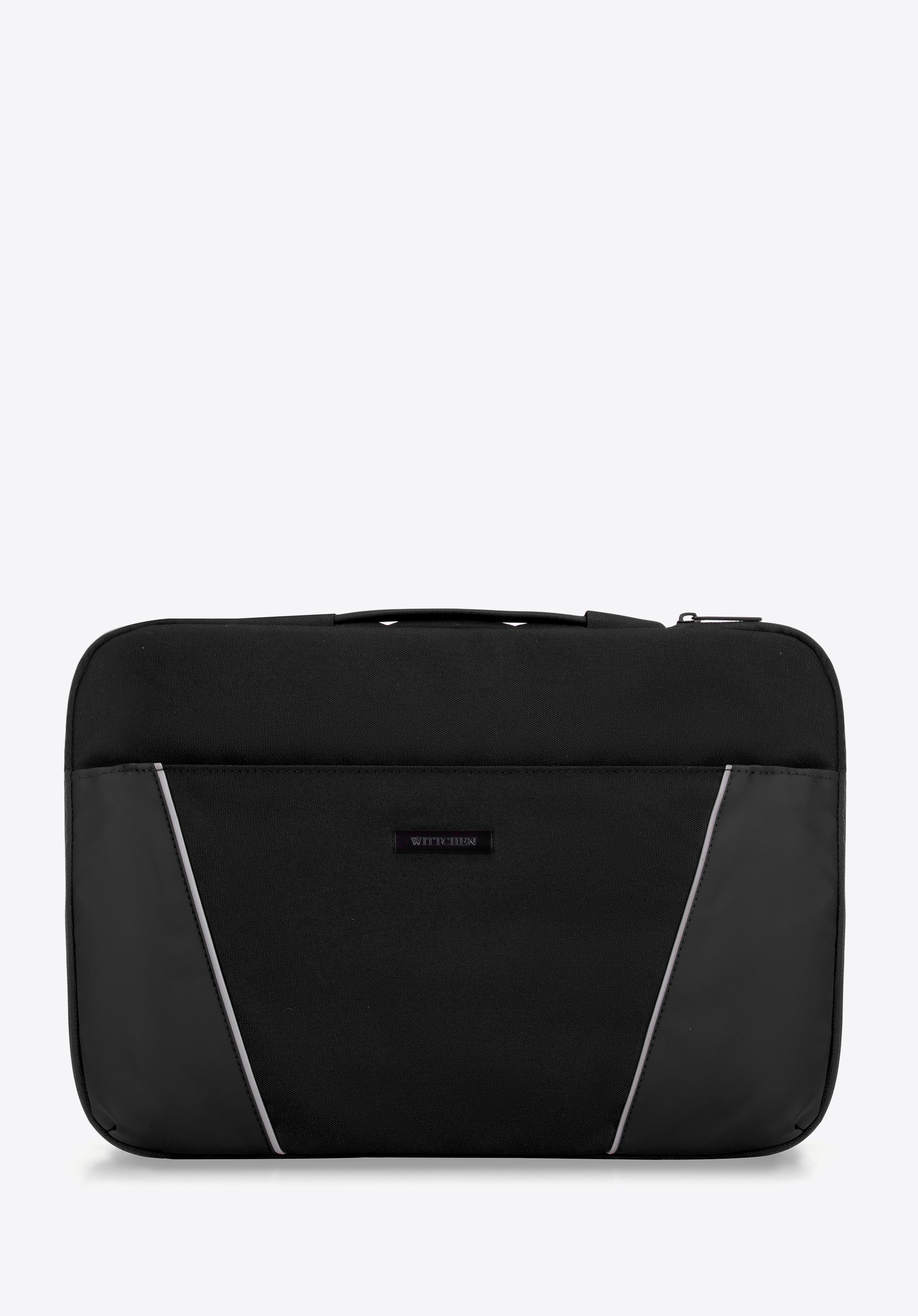 15" Laptop-Hülle mit diagonalen Nähten, schwarz, 99-2Y-302-10, Bild 1