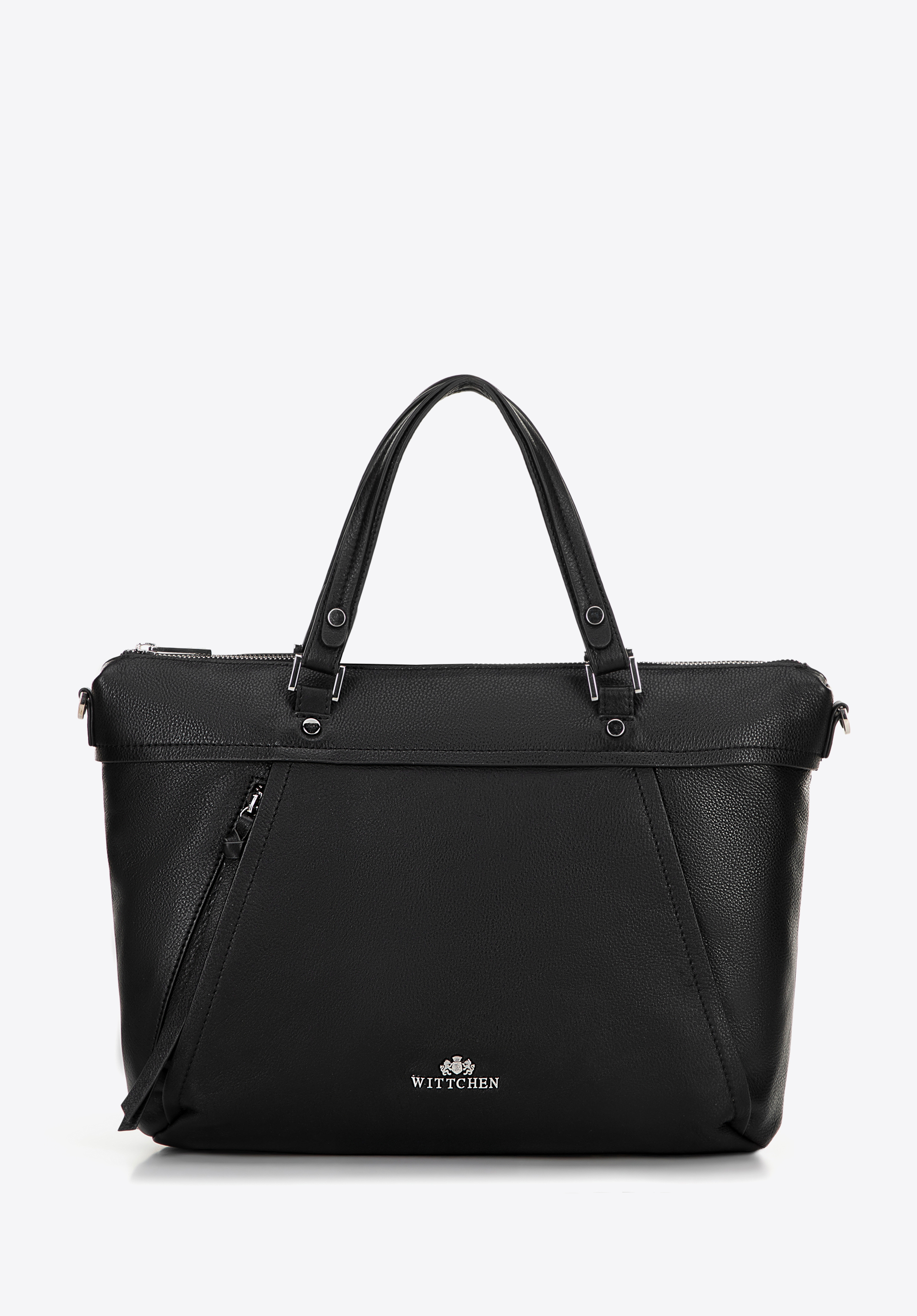 15"-Laptoptasche für Damen aus Leder, schwarz, 100-4E-803-1, Bild 1