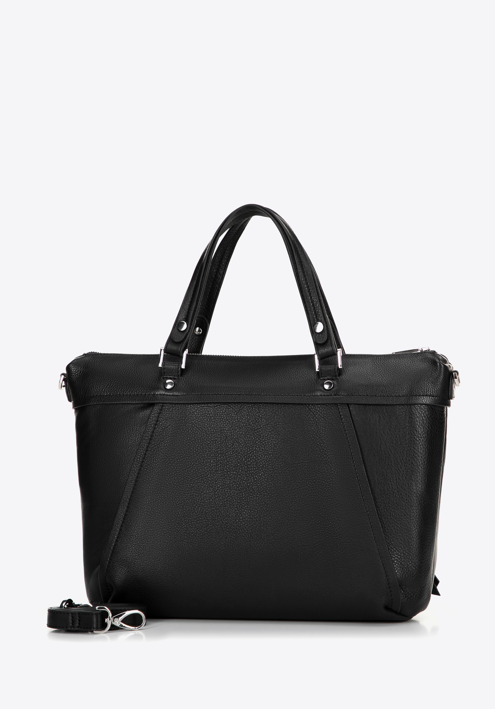 15"-Laptoptasche für Damen aus Leder, schwarz, 100-4E-803-1, Bild 1