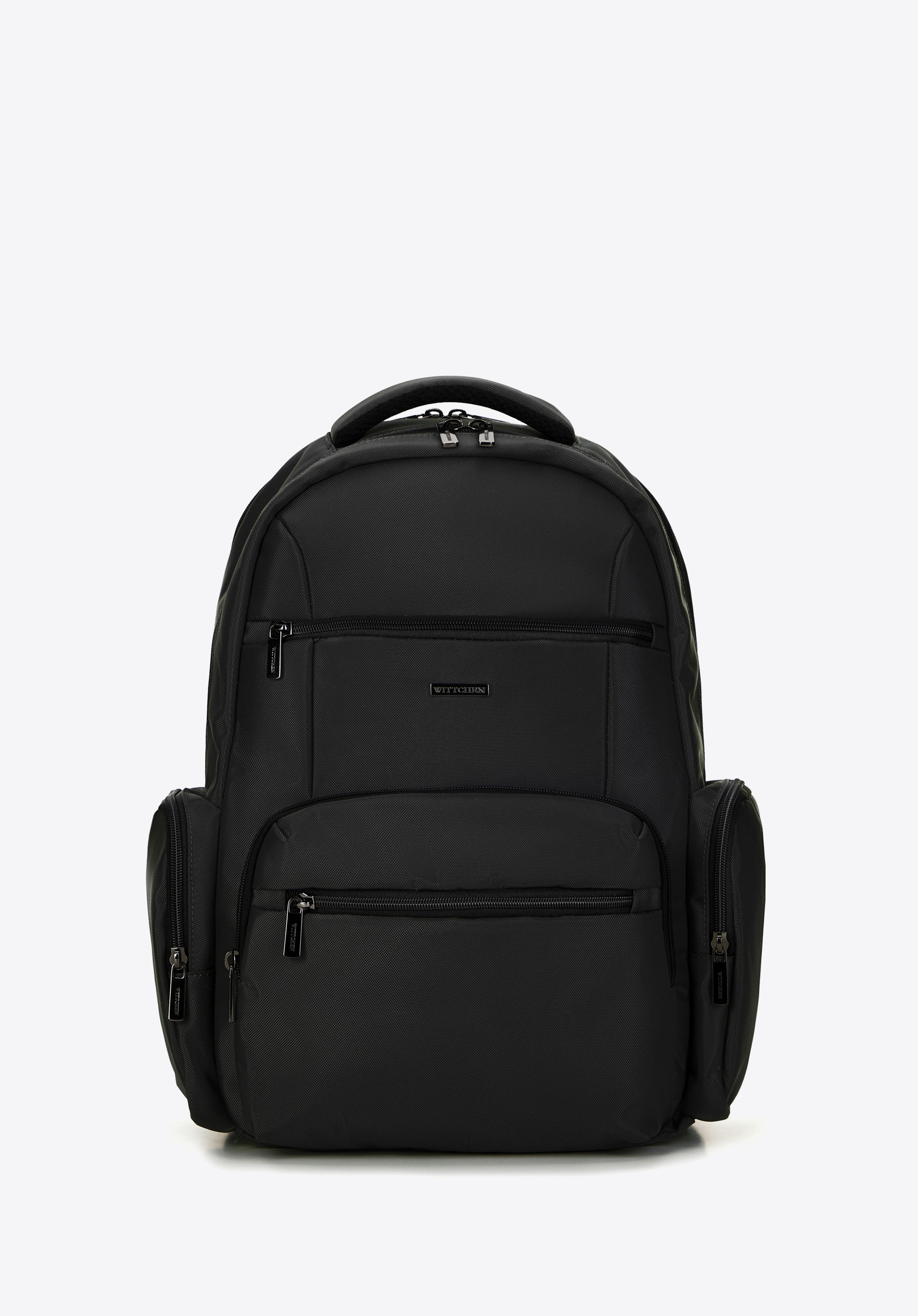 15,6'''' Laptop-Rucksack für Herren mit zwei Fächern, schwarz, 99-3P-208-1, Bild 1