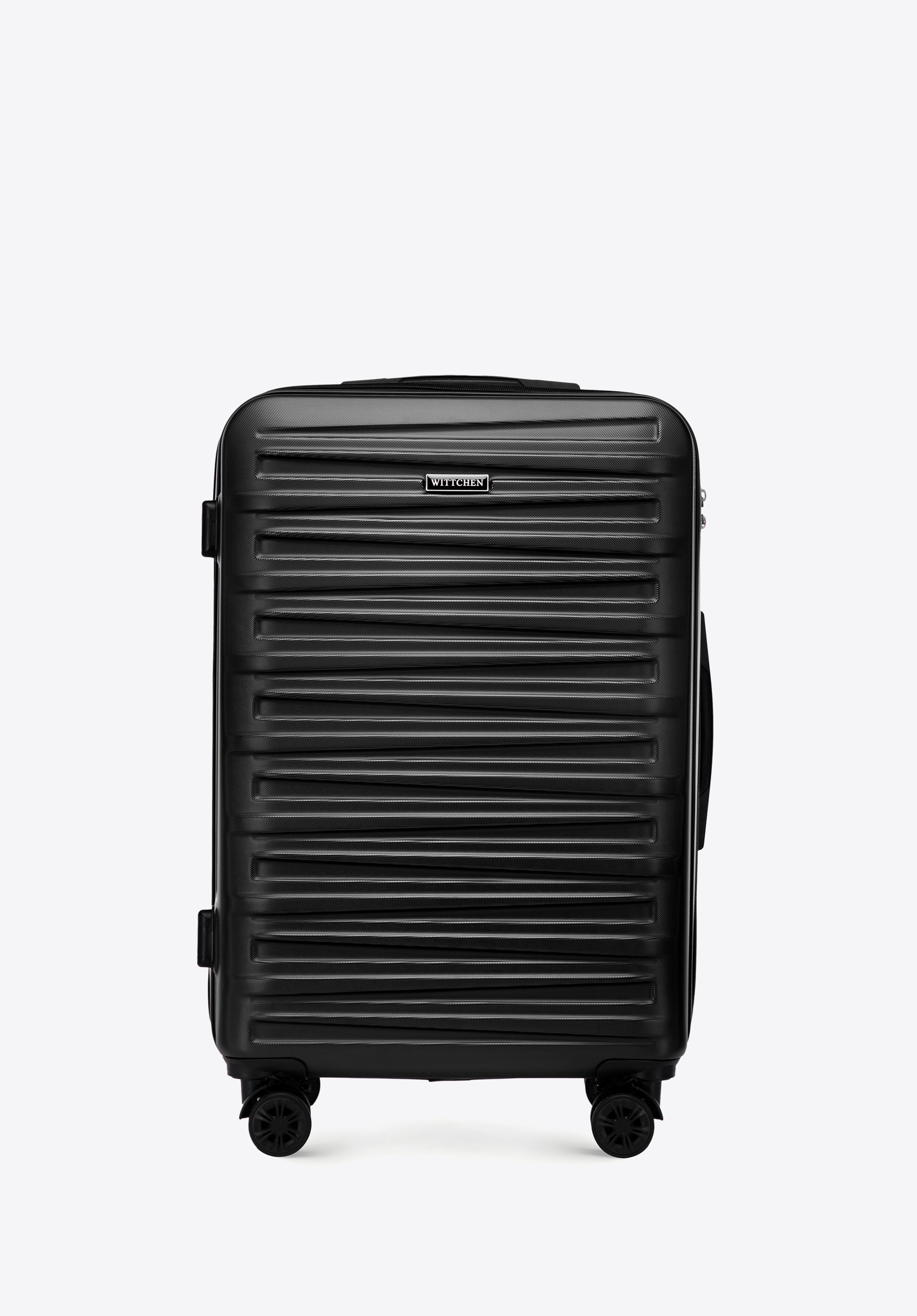 ABS-Gepäckset mit strukturierter Außenseite, schwarz, 56-3A-00K-11, Bild 1