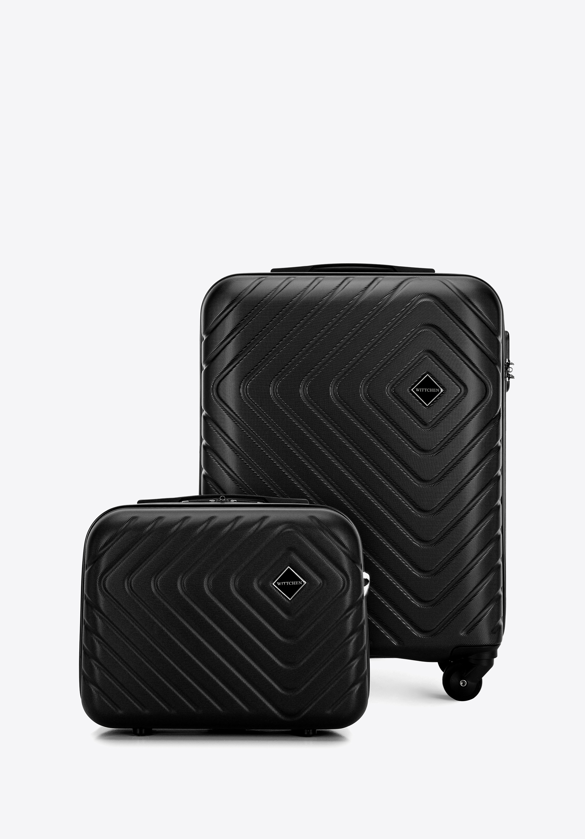 ABS-Kabinenkoffer und Kosmetikkoffer, schwarz, 56-3A-751-11K, Bild 1