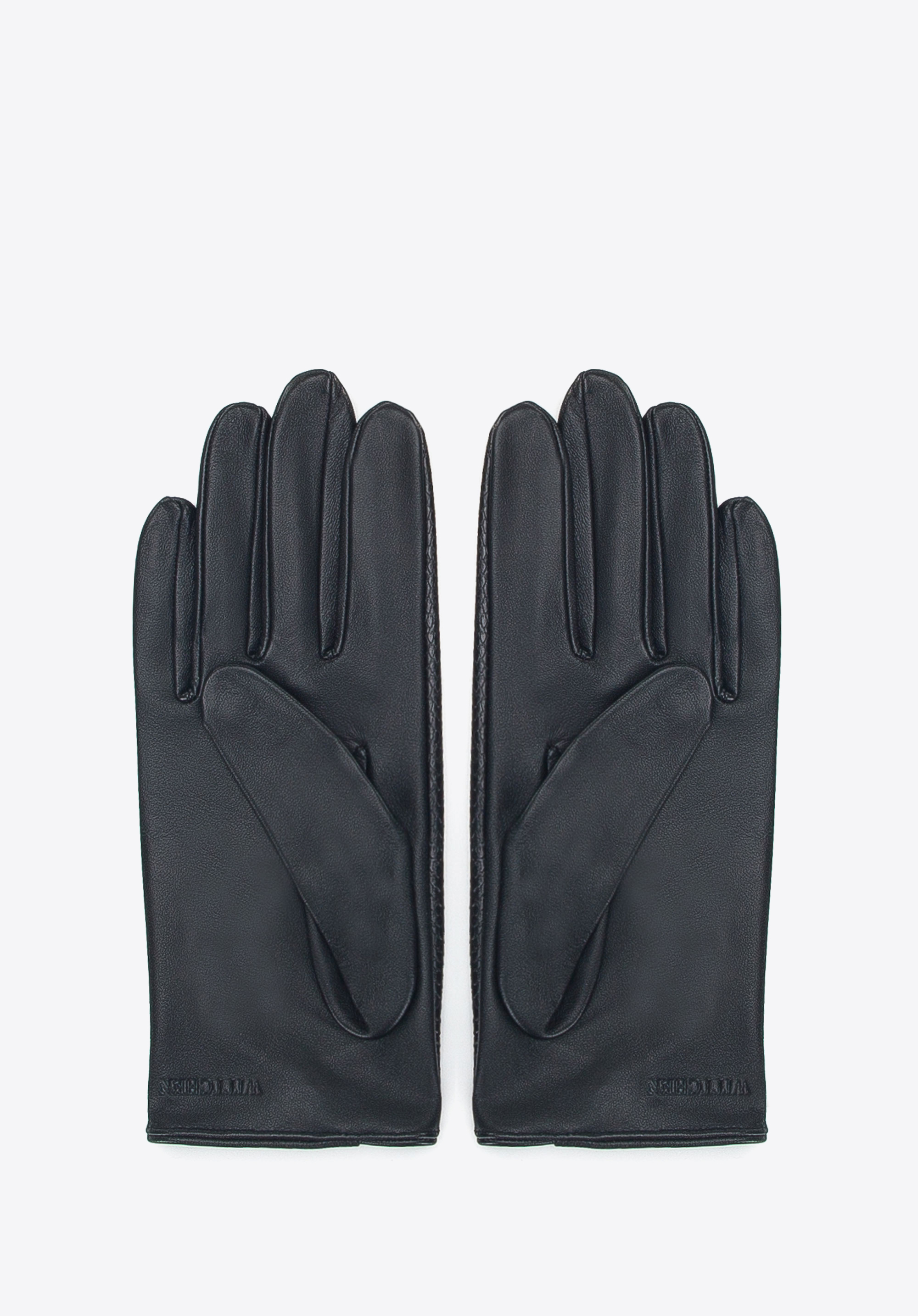 Autohandschuhe für Damen aus Leder, schwarz, 46-6A-003-1-L, Bild 1
