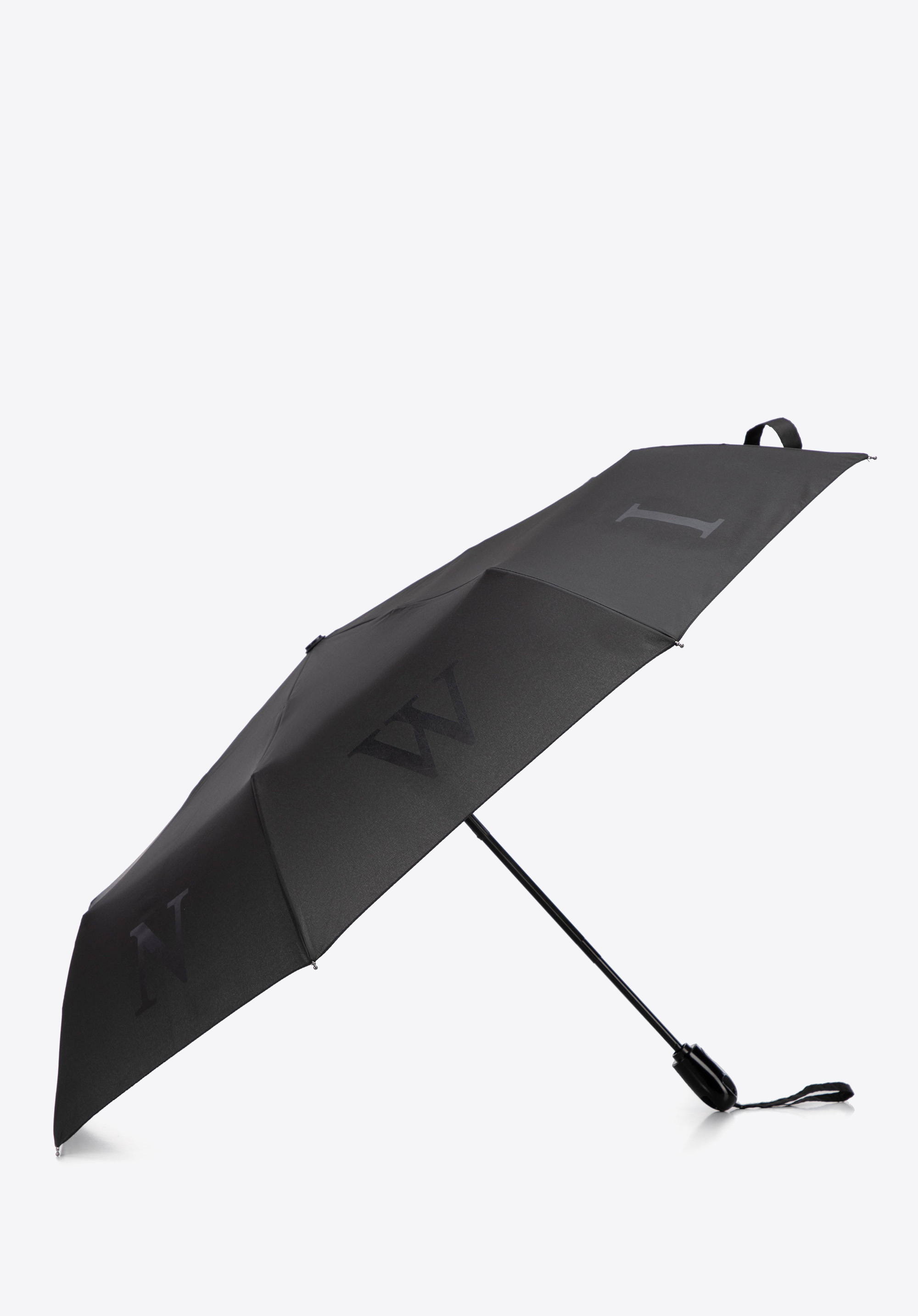 Automatik-Regenschirm mit einzigartigem Griff, schwarz, PA-7-900-1W, Bild 1