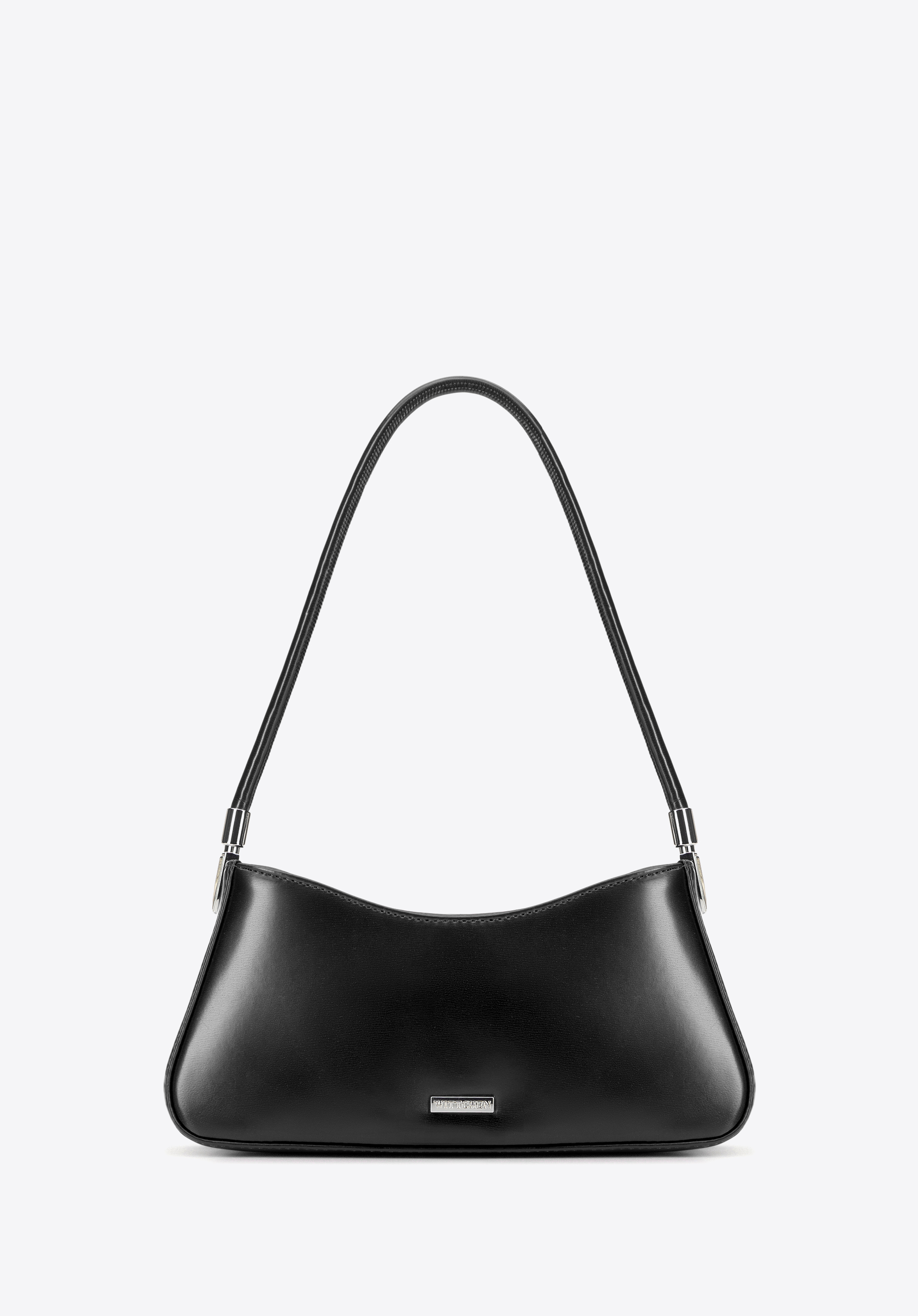 Damen Baguette-Tasche aus Kunstleder, schwarz, 101-4Y-433-1, Bild 1