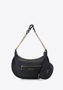 Baguette Tasche mit Kette, schwarz, 93-4Y-527-5, Bild 1