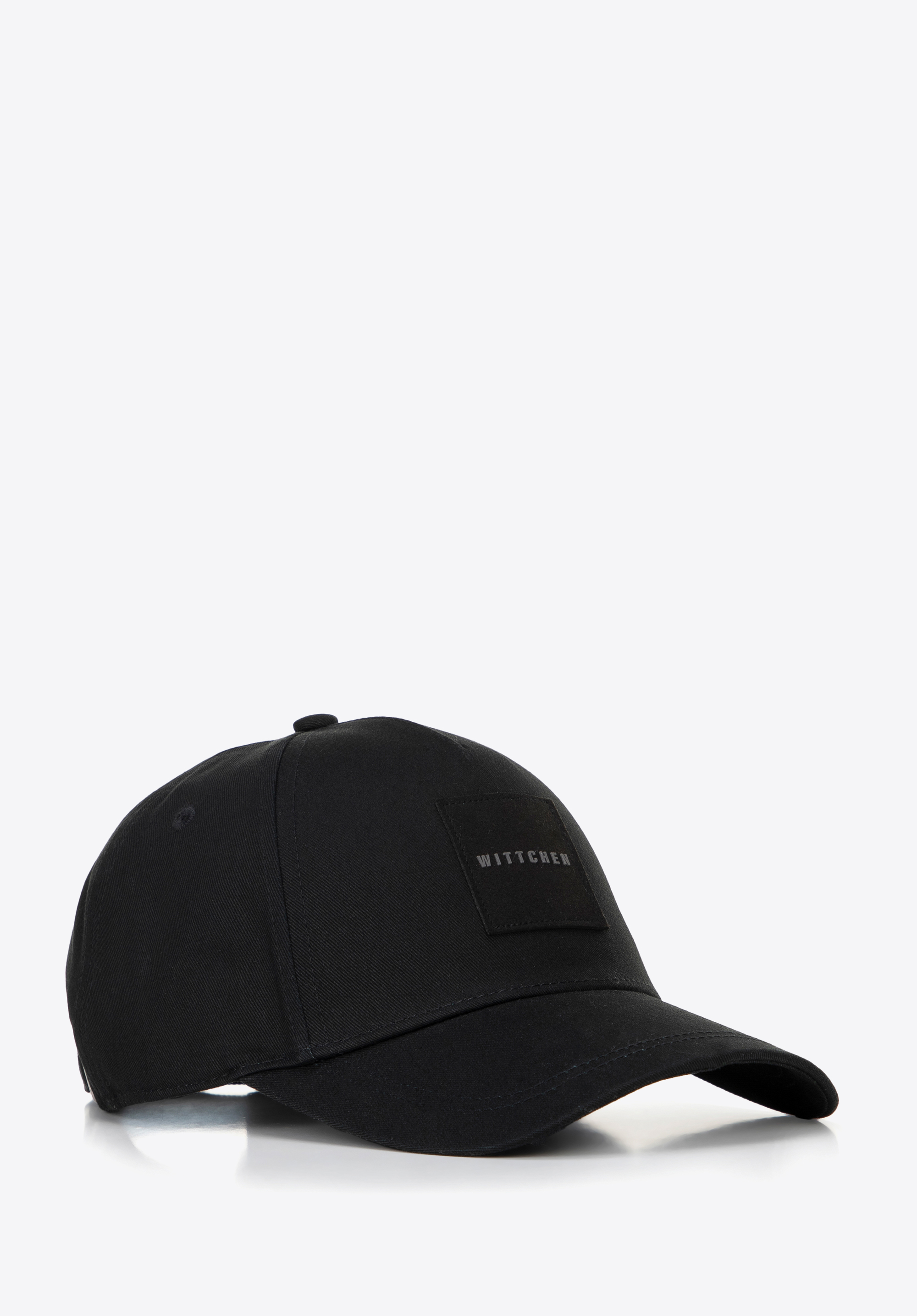 Baseballkappe aus Baumwolle, schwarz, 100-HF-007-1, Bild 1