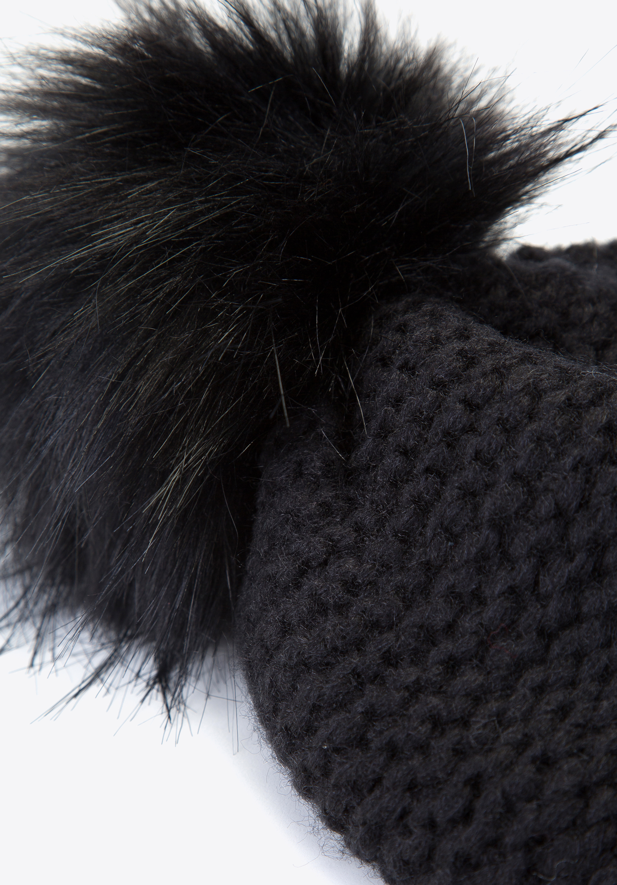 Baskenmütze für Damen mit Bommel