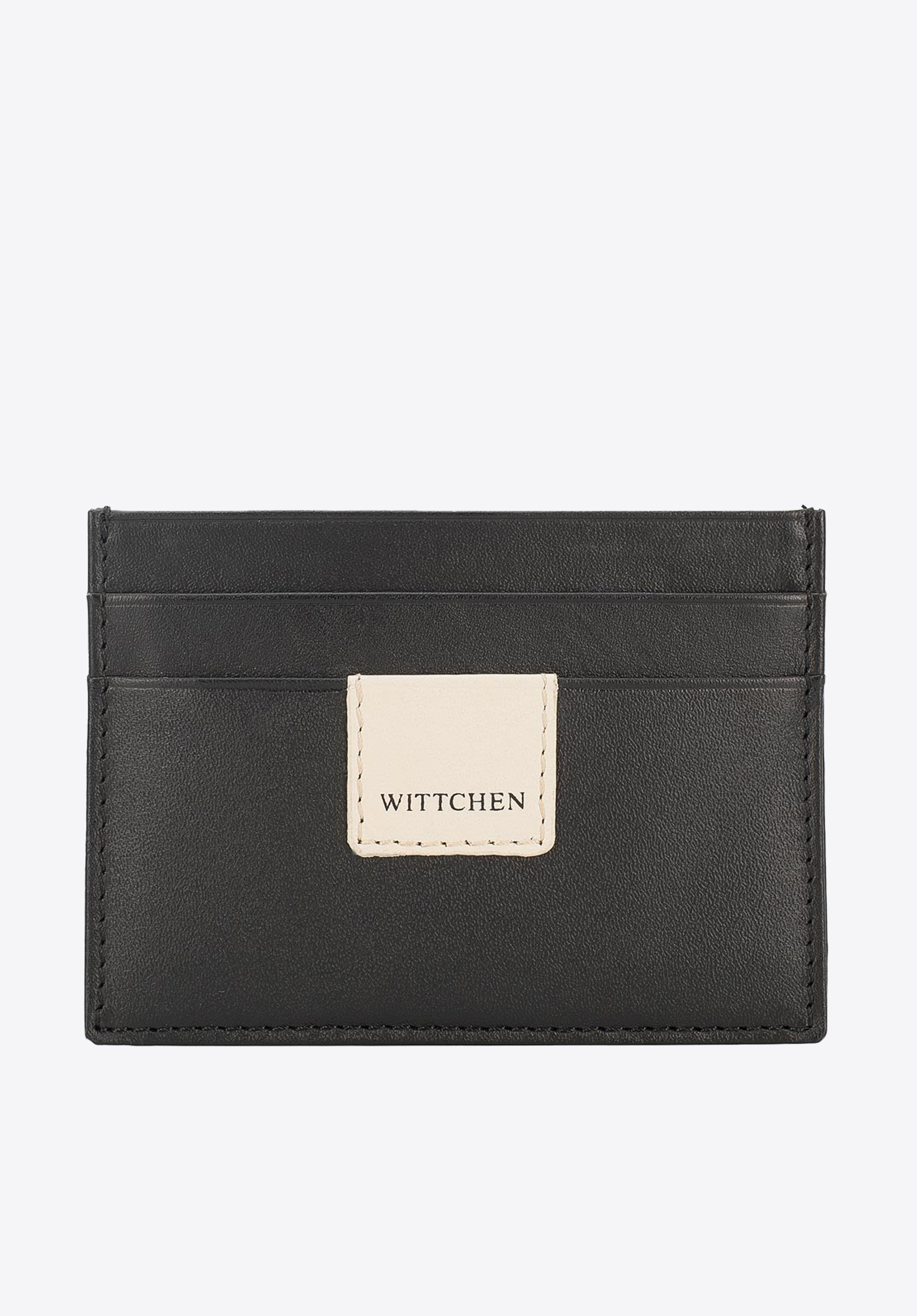 KARTENETUI AUS LEDER MIT RFID-SCHUTZ, schwarz-beige, 26-2-918-19, Bild 1