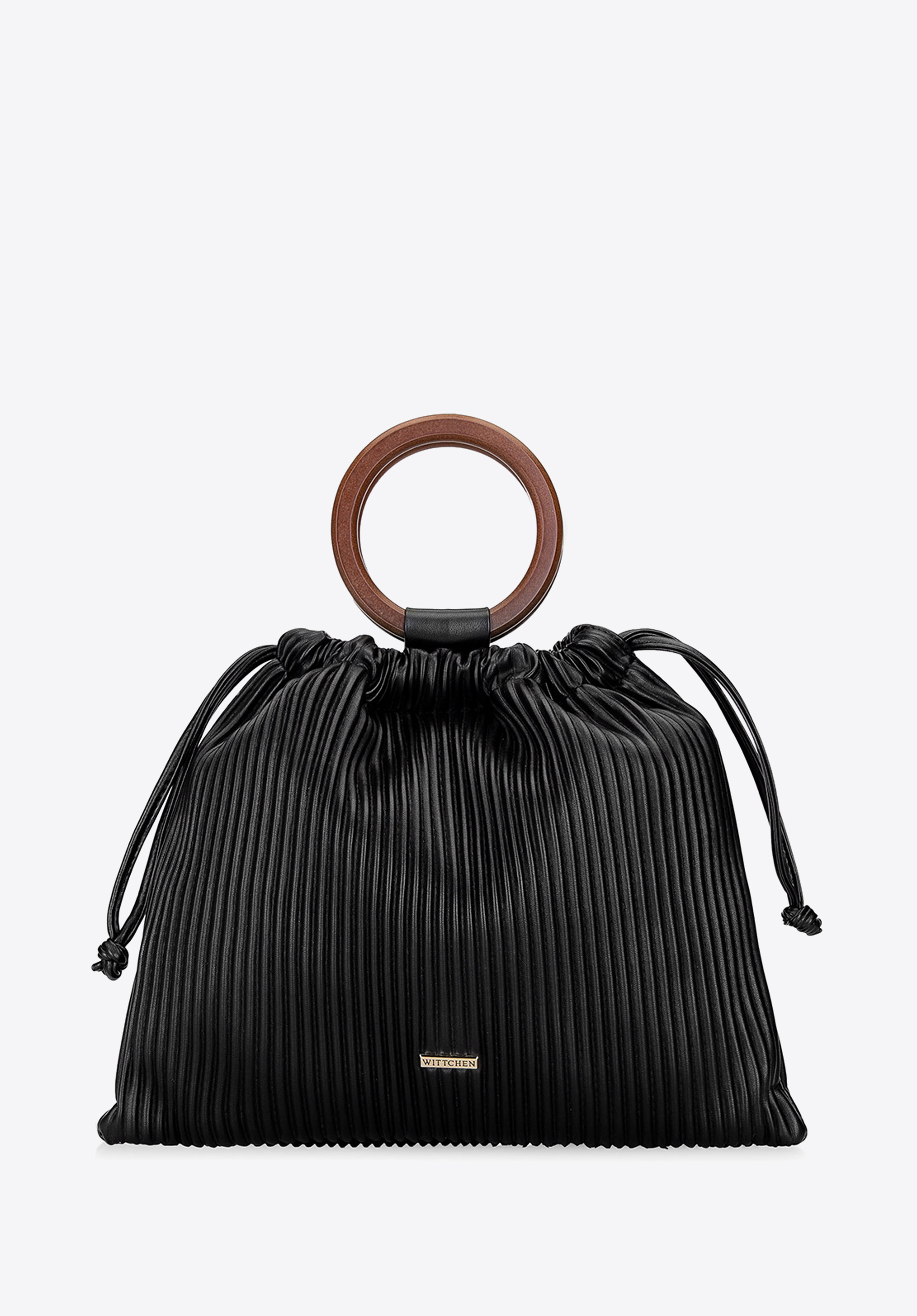 BEUTELTASCHE MIT RUNDEM GRIFF, schwarz, 92-4Y-552-1, Bild 1