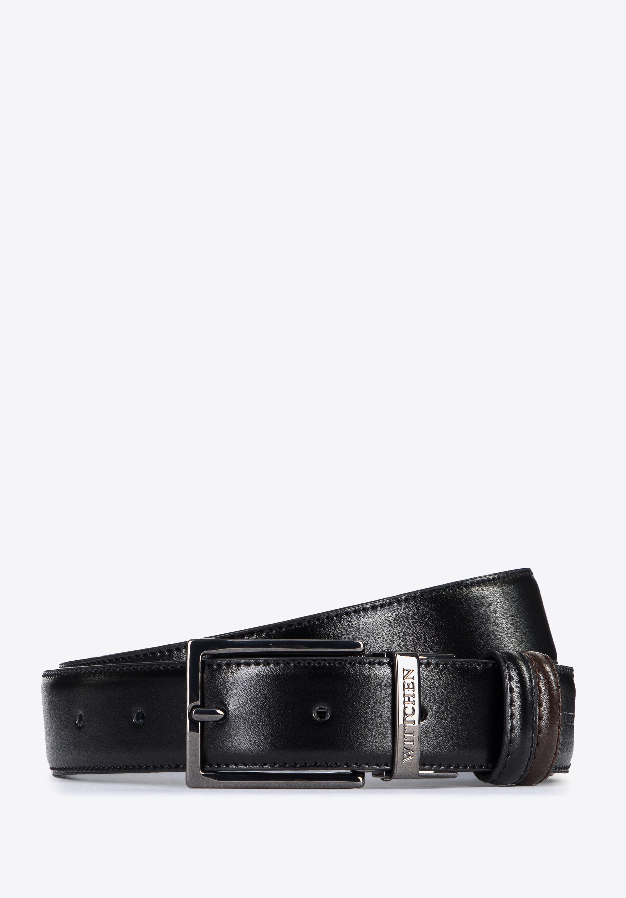 Wendegürtel aus Leder für Herren, schwarz-braun, 96-8M-912-1-100, Bild 1