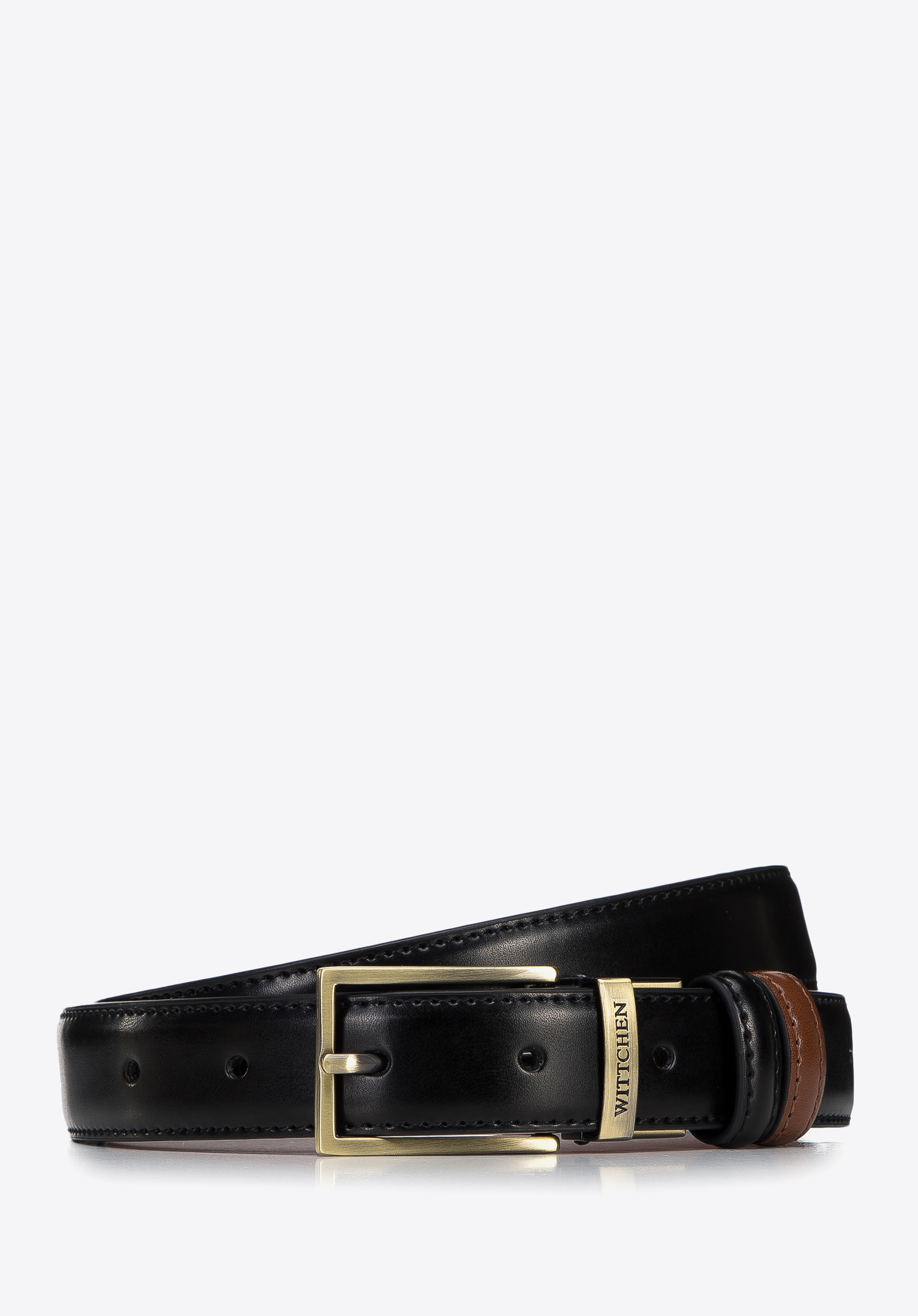 Wendegürtel aus Leder für Herren, schwarz-braun, 97-8M-906-1-12, Bild 1