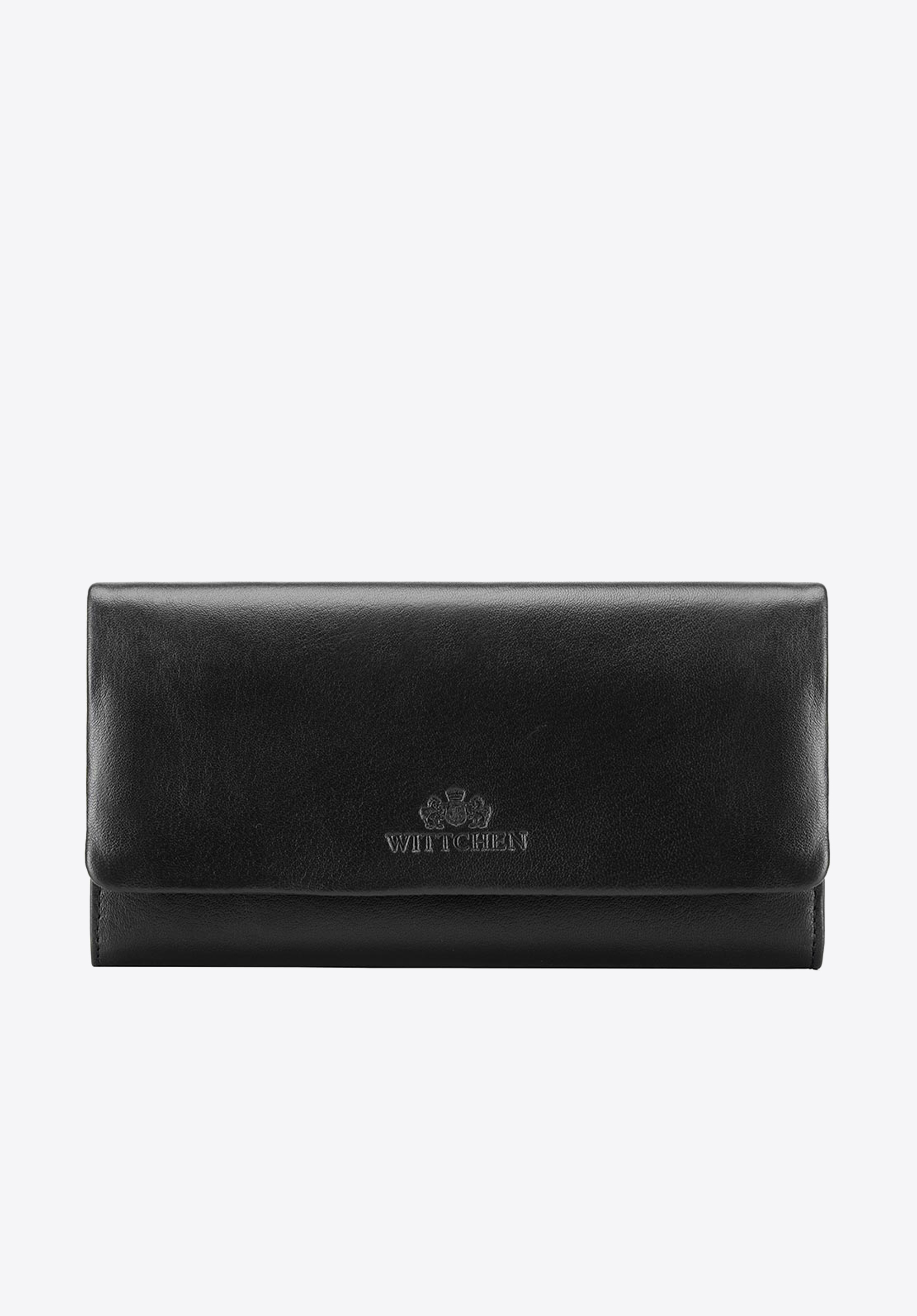 BRIEFTASCHE FÜR DAMEN AUS ECHTEM LEDER, schwarz, 26-1-443-1, Bild 1