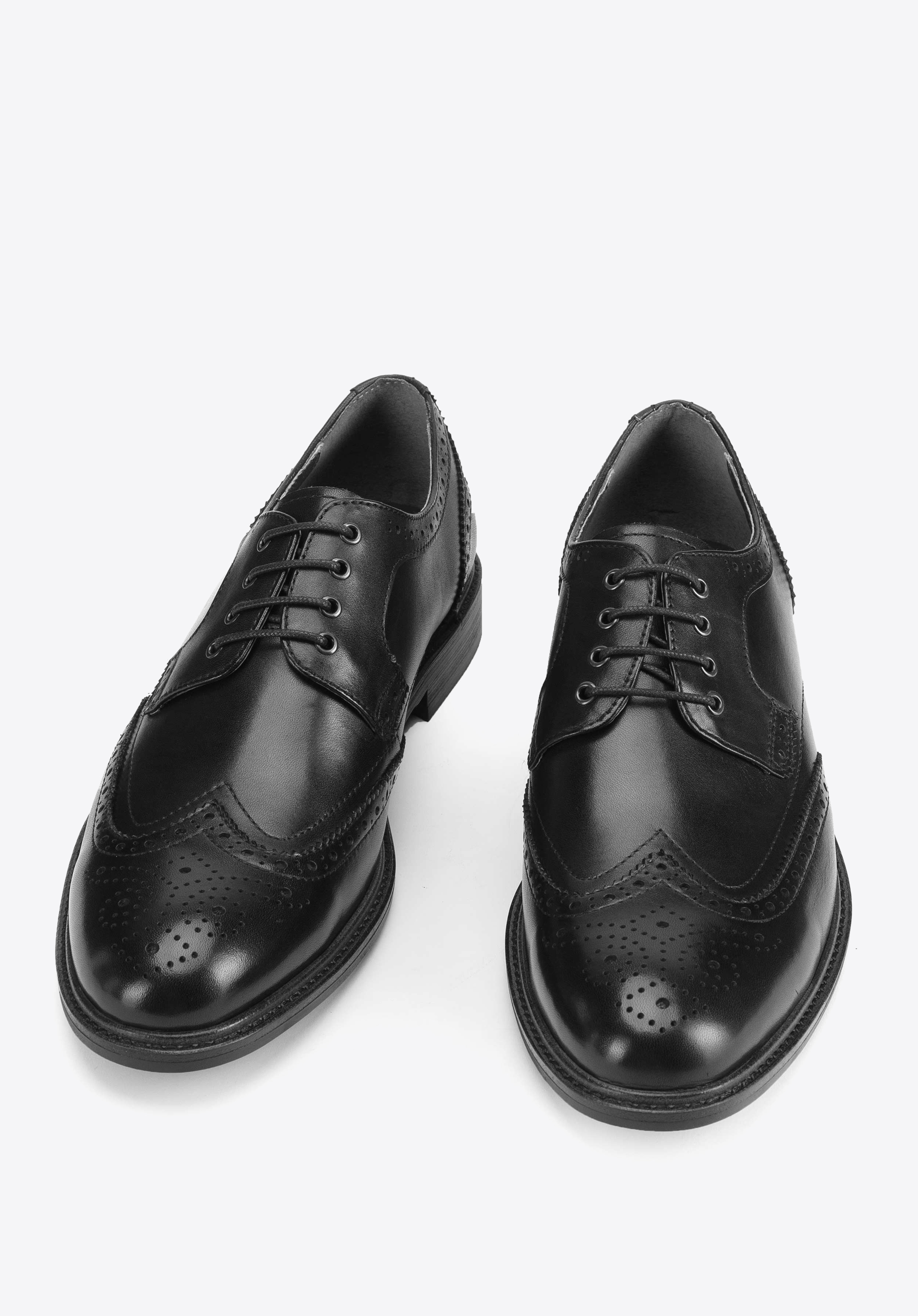 Brogues aus Leder, schwarz, 93-M-515-1-41, Bild 1