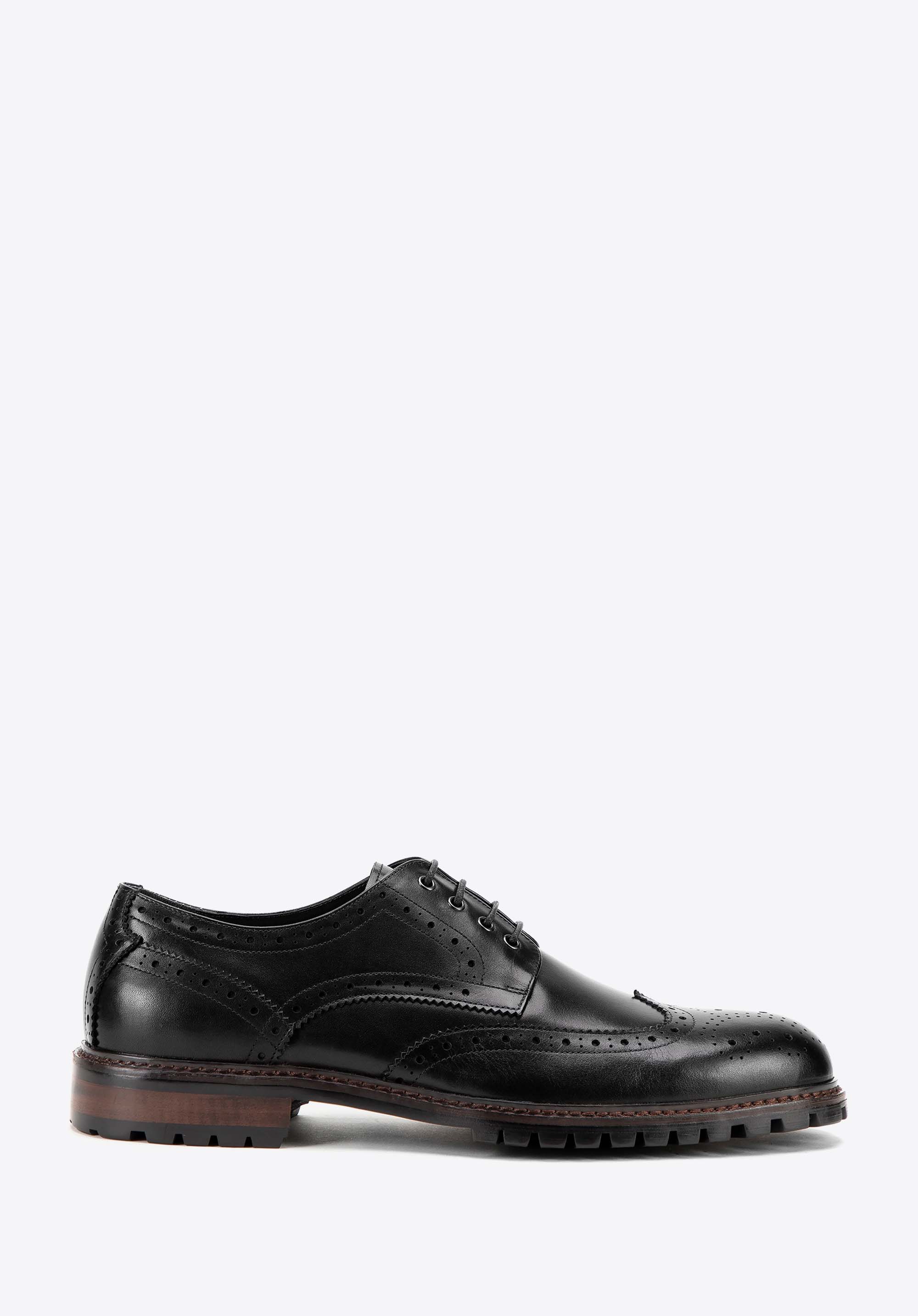 Brogues aus Leder für Männer, schwarz, 99-M-515-1-44, Bild 1